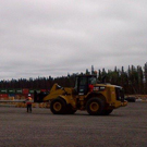 Marshalling yard located off the Trans Labrador Highway near the Muskrat Falls site. 