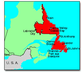 About Newfoundland And Labrador Land Area