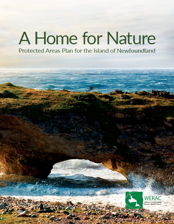 The cover of the document 'A Home for Nature: Protected Areas Plan for the Island of Newfoundland'
