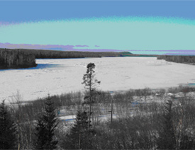 Non-Consolidated Ice or Intact Ice