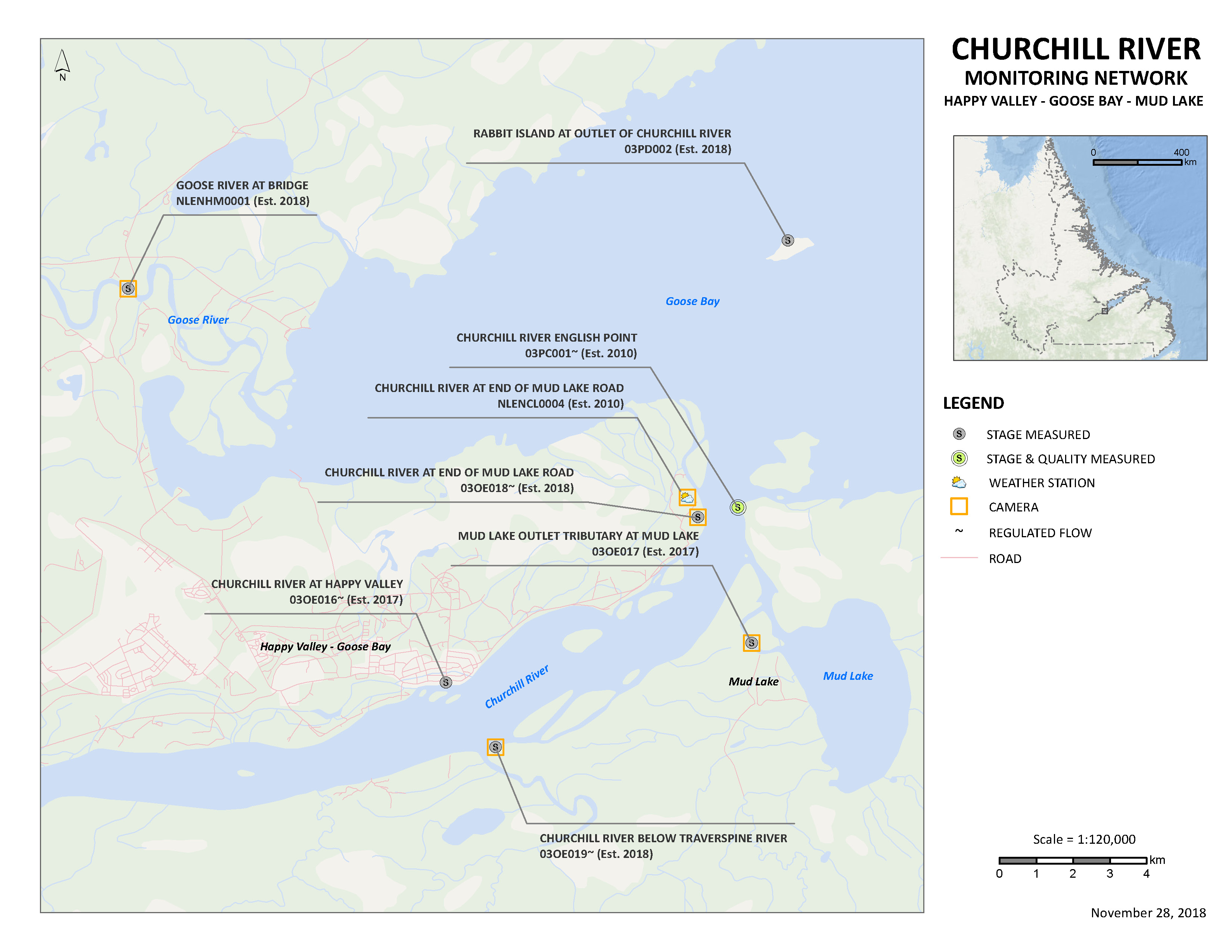 Happy Valley - Goose Bay - Mud Lake Map