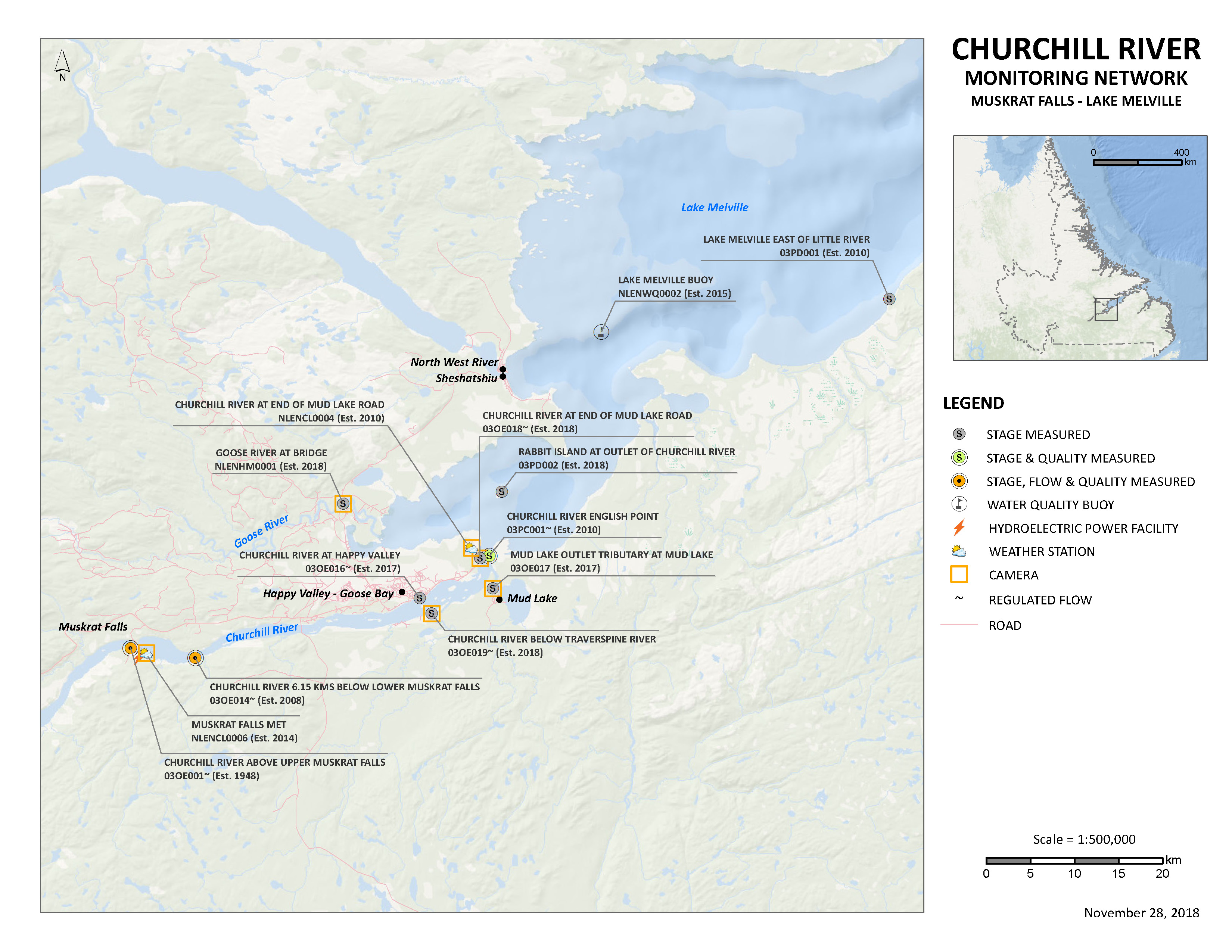 Lower Churchill River Map