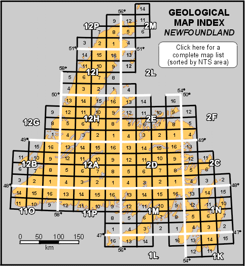 Newfoundland Geological Map