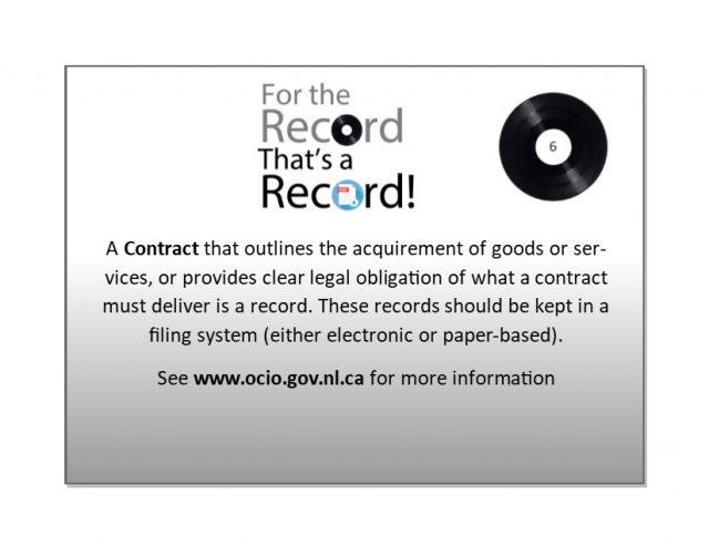 For the Record - Contract