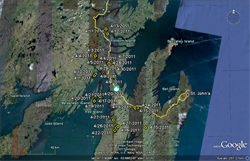 Jesse Eagle Tracking April 2011