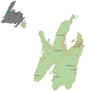 Zone1: Zone one comprises the bulk of District 1 and is essentially the Avalon Peninsula.