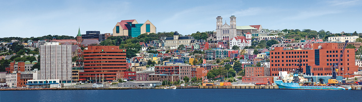 Scenic view of St. John's waterfront