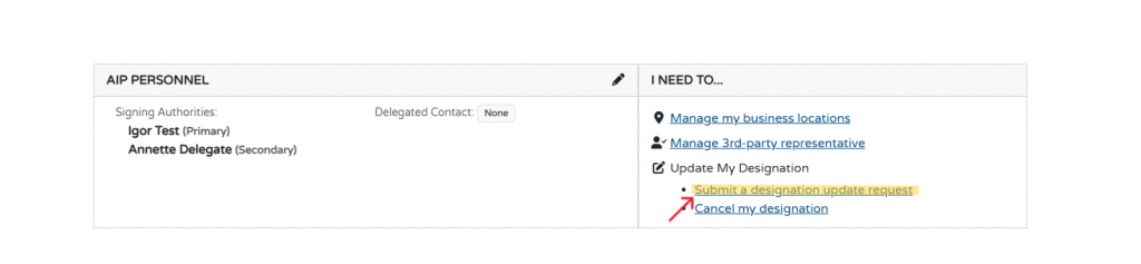  How do I submit a request for AIP designation spaces? 