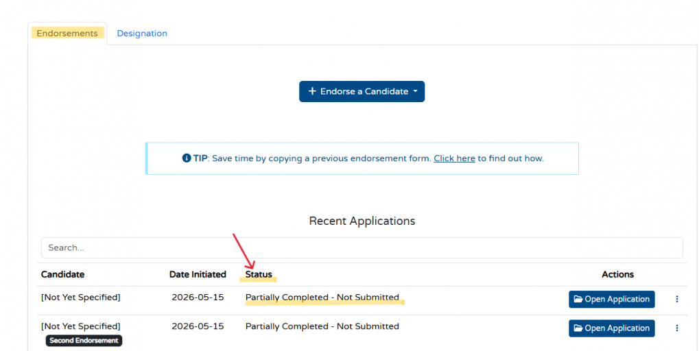 How do I check the EOI status of my employee/prospective hire? 