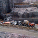 Construction in the powerhouse.