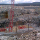 Completed excavation of the powerhouse. 