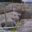 Completed excavation of the powerhouse. 