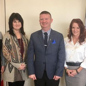 Dale Kirby, Minister of Early Education and Childhood Development, meeting with members of the Newfoundland and Labrador Federation of School Councils. March 9.