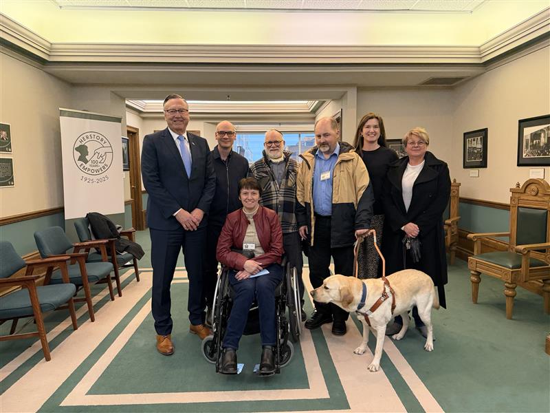 Advocates and members of the community of persons with disabilities, including Nancy Reid, Executive Director of COD-NL.