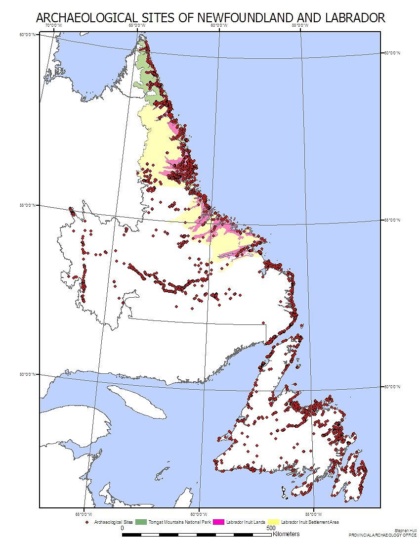 Archaeological Sites in Newfoundland and Labrador