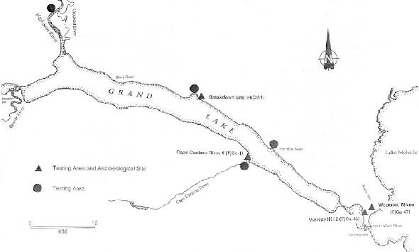 Archaeological Activities in the Grand Lake-North West River Area