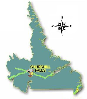 Location of Churchill Falls Camera