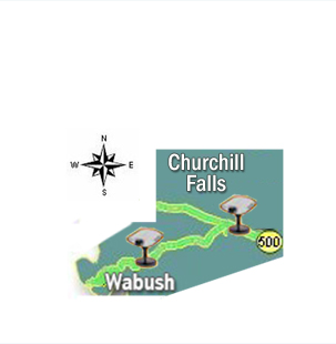 Location of Wabush Camera